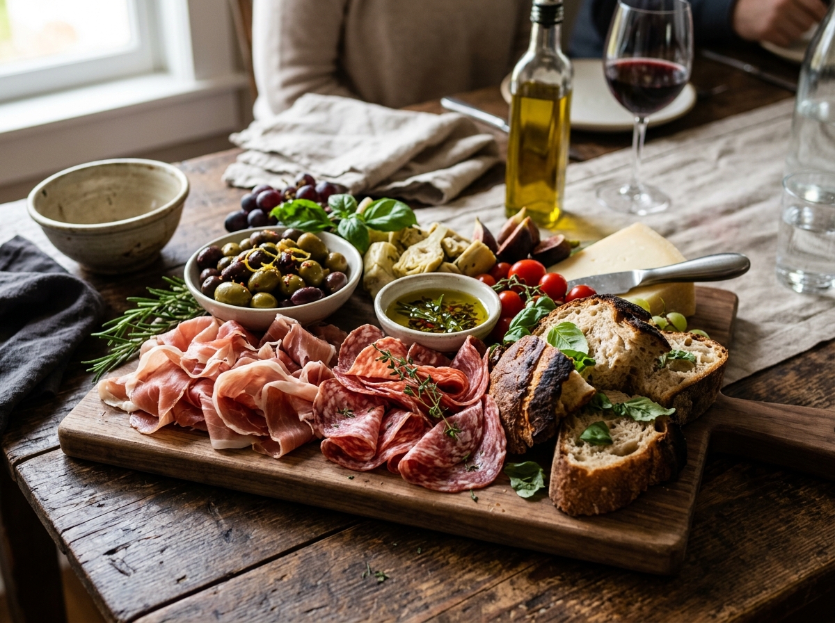 Werkstoff-Platte Antipasti